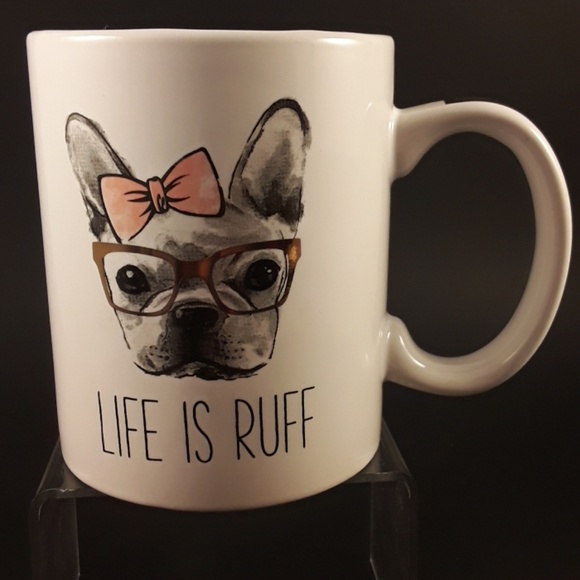 Set of 2 American Atellier mugs French Bull Dogs - Picture 4 of 7